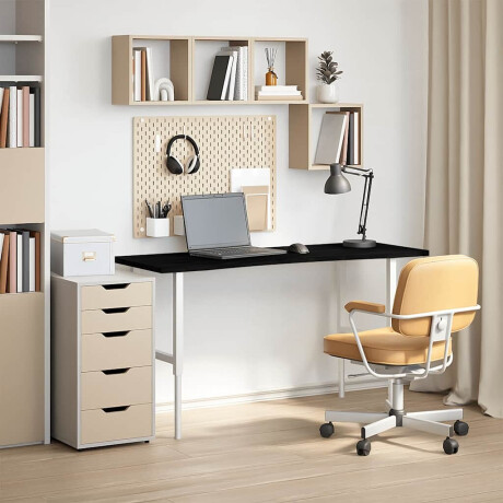 vidaXL Bureaublad rechthoekig 140x60x2,5 cm eikenhout donkerbruin afbeelding3 - 1