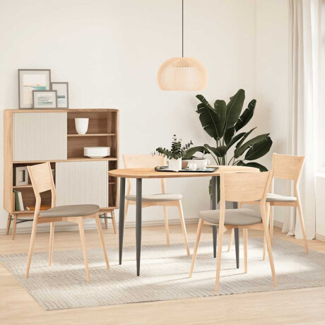 vidaXL Tafelblad 120x60x2 cm ovaal massief eikenhout afbeelding3 - 1