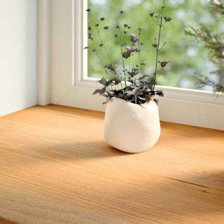 vidaXL Vensterbanken 2 st 140x40x2 cm massief eikenhout lichtbruin afbeelding3 - 1