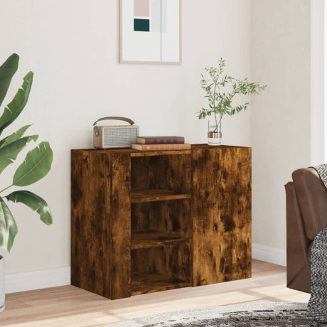 vidaXL Wandkast 75x35x60 cm bewerkt hout gerookt eikenkleurig afbeelding3 - 1