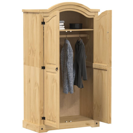 vidaXL Kledingkast Corona 102x52x186 cm massief grenenhout afbeelding3 - 1