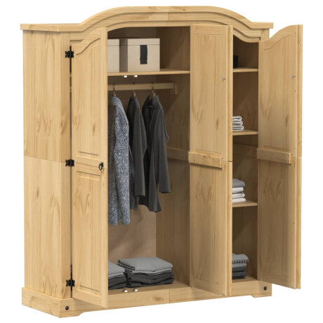 vidaXL Kledingkast Corona 151,5x52x186 cm massief grenenhout afbeelding3 - 1