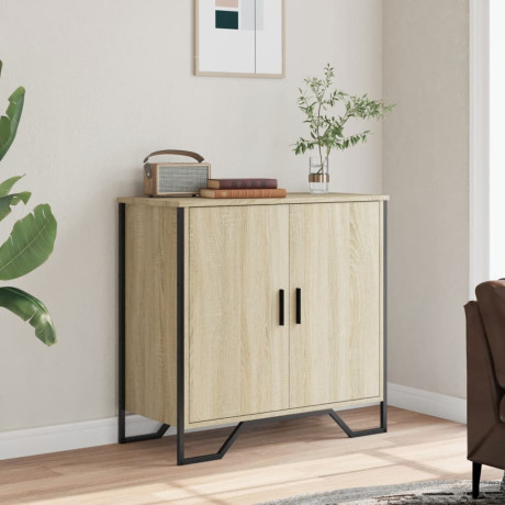 vidaXL Dressoir 78x35,5x74,5 cm bewerkt hout sonoma eikenkleurig afbeelding3 - 1