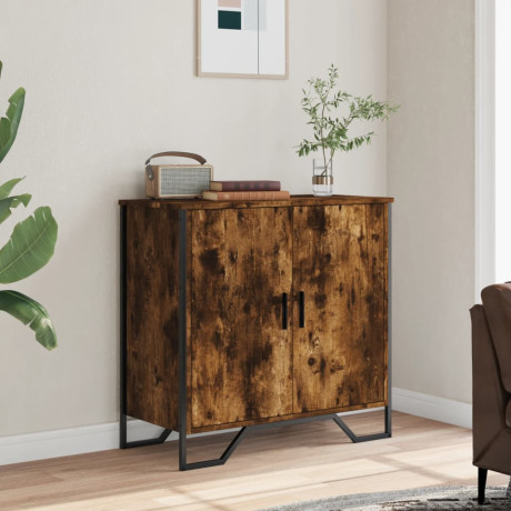 vidaXL Dressoir 78x35,5x74,5 cm bewerkt hout gerookt eikenkleurig afbeelding3 - 1