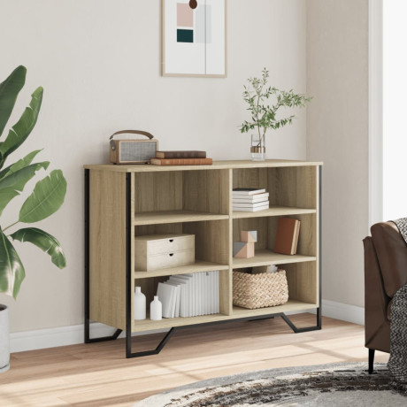 vidaXL Dressoir 101x35,5x74,5 cm bewerkt hout sonoma eikenkleurig afbeelding3 - 1