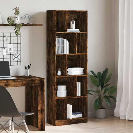 vidaXL Boekenkast 57x28,5x174 cm bewerkt hout gerookt eikenkleurig afbeelding3 - 1