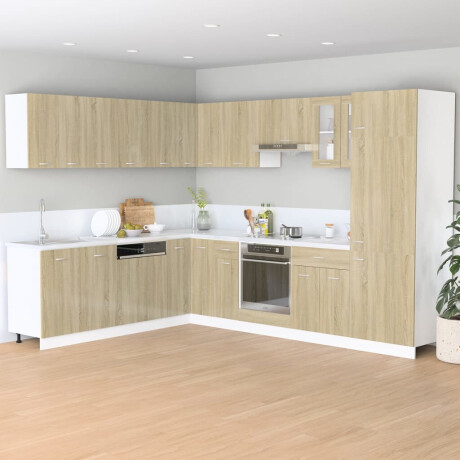 vidaXL Bovenkast Lyon 60x31x40 cm bewerkt hout sonoma eikenkleurig afbeelding3 - 1