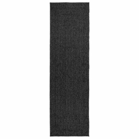 vidaXL Vloerkleed ZIZUR binnen en buiten 80x250 cm jute look antraciet afbeelding3 - 1