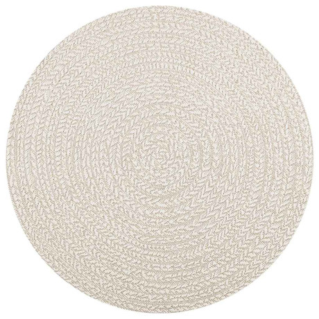 vidaXL Vloerkleed ZIZUR crème binnen en buiten Ø 120 cm jute look afbeelding3 - 1