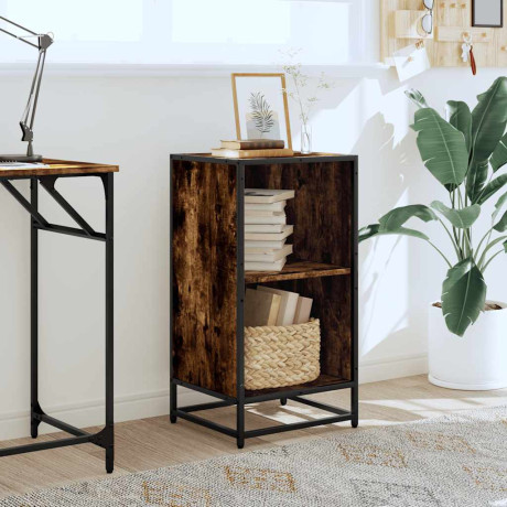 vidaXL Boekenkast 40x35x76 cm bewerkt hout gerookt eikenkleurig afbeelding3 - 1