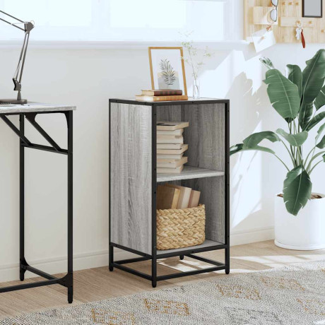 vidaXL Boekenkast 40x35x76 cm bewerkt hout grijs sonoma eikenkleurig afbeelding3 - 1