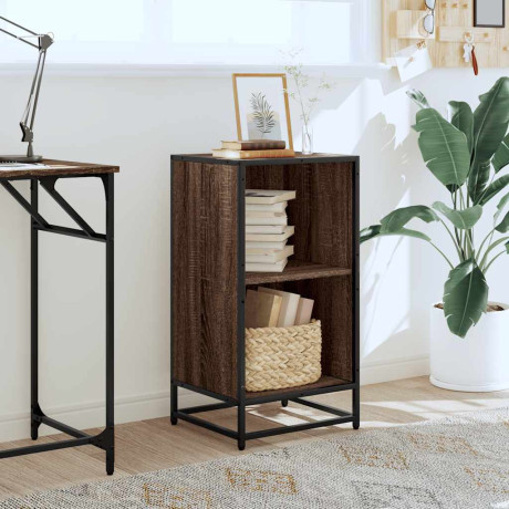 vidaXL Boekenkast 40x35x76 cm bewerkt hout bruin eikenkleur afbeelding3 - 1