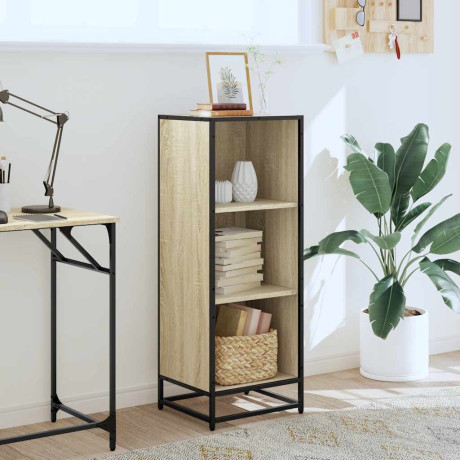 vidaXL Boekenkast 40x35x107,5 cm bewerkt hout sonoma eikenkleurig afbeelding3 - 1
