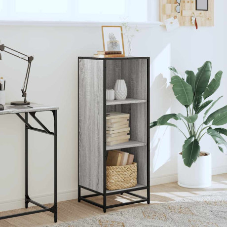 vidaXL Boekenkast 40x35x107,5 cm bewerkt hout grijs sonoma eikenkleur afbeelding3 - 1