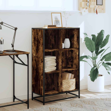 vidaXL Boekenkast 65,5x33x107,5 cm bewerkt hout gerookt eikenkleurig afbeelding3 - 1