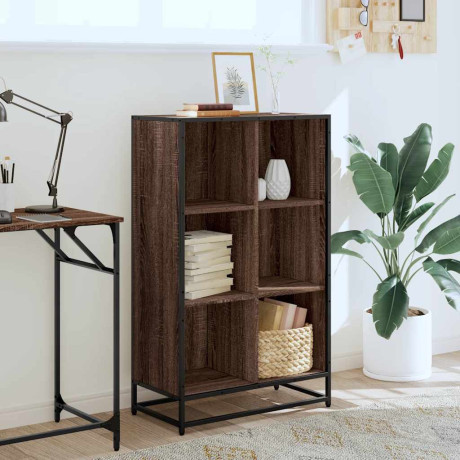 vidaXL Boekenkast 65,5x33x107,5 cm bewerkt hout bruin eikenkleur afbeelding3 - 1
