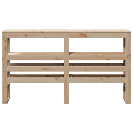 vidaXL Hoofdbord met schappen 140 cm massief grenenhout afbeelding3 - 1