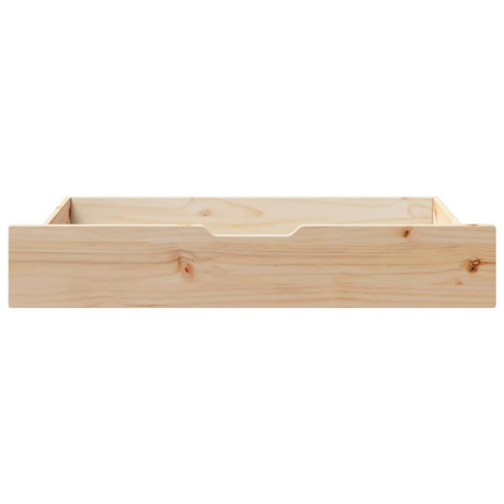 vidaXL Bedlades 2 st met wieltjes 95x55x17 cm massief grenenhout afbeelding3 - 1
