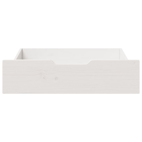 vidaXL Bedlades 2 st 75x55x17 cm massief grenenhout wit afbeelding3 - 1