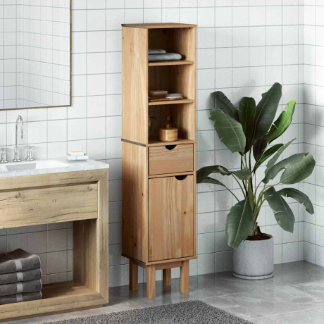 vidaXL Badkamerkast OTTA 35x30x159 cm massief grenenhout afbeelding3 - 1