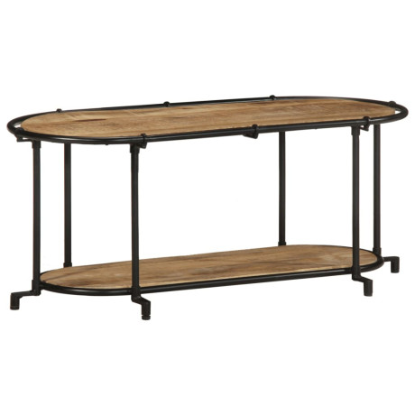 vidaXL Tv-meubel 100x42x40 cm massief ruw mangohout afbeelding3 - 1