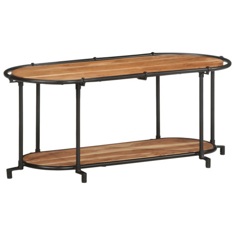 vidaXL Tv-meubel 100x42x40 cm massief acaciahout afbeelding3 - 1