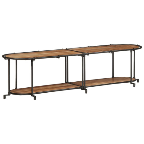 vidaXL Tv-meubel 160x42x40 cm massief acaciahout afbeelding3 - 1