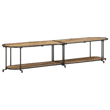 vidaXL Tv-meubel 200x42x40 cm massief ruw mangohout afbeelding3 - 1