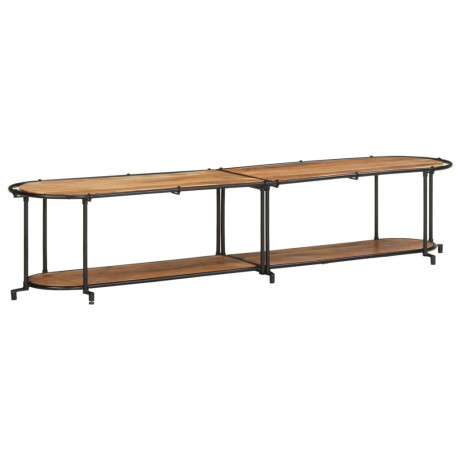 vidaXL Tv-meubel 200x42x40 cm massief acaciahout afbeelding3 - 1