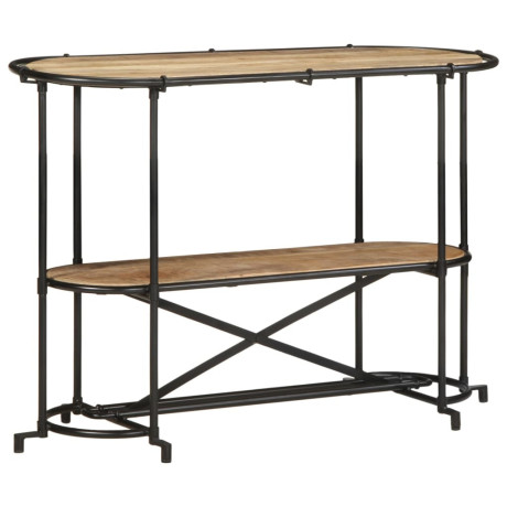 vidaXL Wandtafel 110x42x76 cm massief ruw mangohout afbeelding3 - 1