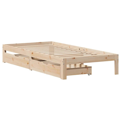 vidaXL Bedframe met lades massief grenenhout 90x200 cm afbeelding3 - 1