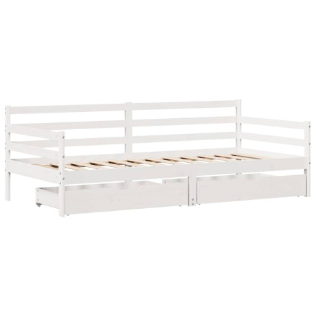 vidaXL Slaapbank met lades 80x200 cm massief grenenhout afbeelding3 - 1