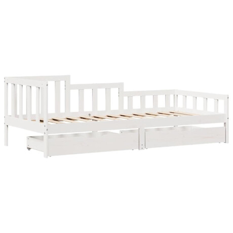 vidaXL Slaapbank met lades 90x190 cm massief grenenhout afbeelding3 - 1