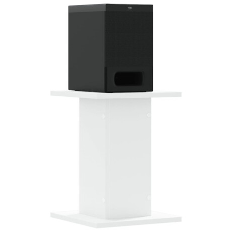 vidaXL Speakerstandaards 2 st 30x30x40 cm bewerkt hout wit afbeelding3 - 1