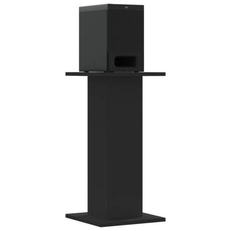 vidaXL Speakerstandaards 2 st 30x30x60 cm bewerkt hout zwart afbeelding3 - 1