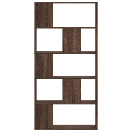 vidaXL Boekenkast 5-laags 80,5x23,5x162,5 cm hout bruin eikenkleurig afbeelding3 - 1