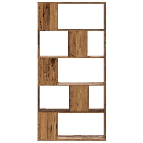 vidaXL Boekenkast 5-laags 80,5x23,5x162,5 cm bewerkt hout oud hout afbeelding3 - 1