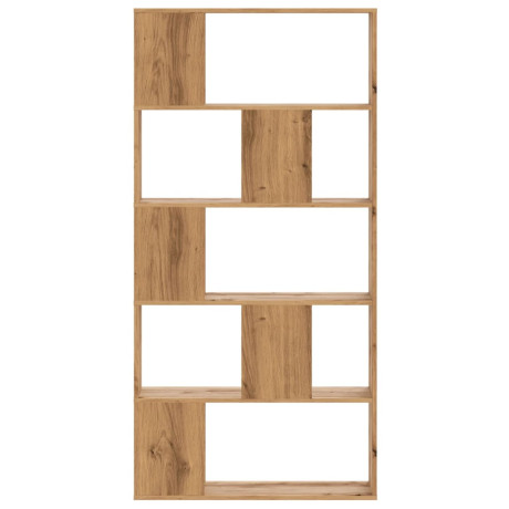 vidaXL Boekenkast 5-laags 80,5x23,5x162,5 cm hout artisanaal eiken afbeelding3 - 1