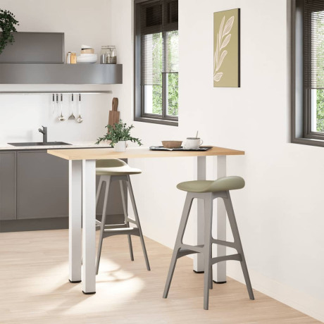 vidaXL Salontafelpoten 4 st 100-102 cm staal wit afbeelding3 - 1