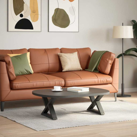 vidaXL Salontafelpoten 2 st 60x(30-31,3) cm staal antraciet afbeelding3 - 1