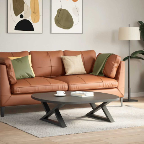 vidaXL Salontafelpoten 2 st 70x(30-31,3) cm staal antraciet afbeelding3 - 1