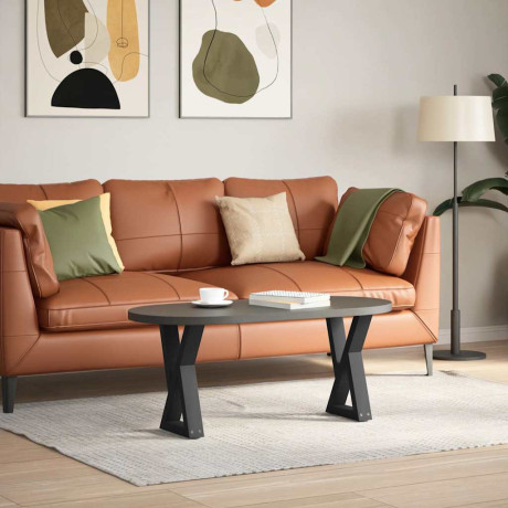 vidaXL Salontafelpoten 2 st 28x(42-43,3) cm staal zwart afbeelding3 - 1