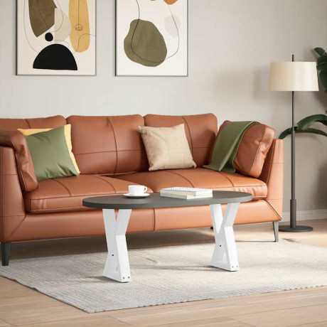 vidaXL Salontafelpoten 2 st 28x(42-43,3) cm staal wit afbeelding3 - 1