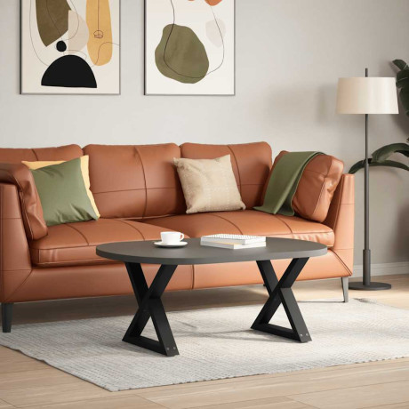 vidaXL Salontafelpoten 2 st 50x(42-43,3) cm staal zwart afbeelding3 - 1