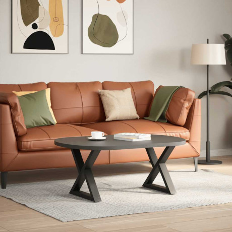 vidaXL Salontafelpoten 2 st 50x(42-43,3) cm staal antraciet afbeelding3 - 1