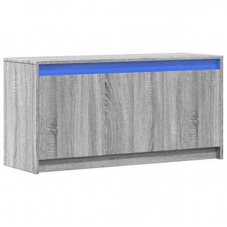 vidaXL Tv-meubel met LED 100x34x50 cm bewerkt hout grijs sonoma eiken afbeelding3 - 1