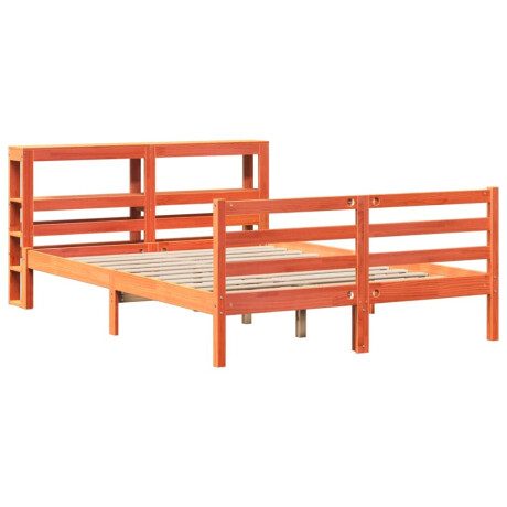 vidaXL Bedframe zonder matras massief grenenhout wasbruin 120x200 cm afbeelding3 - 1