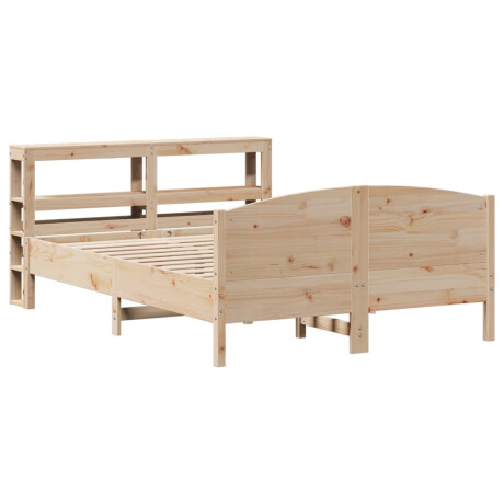 vidaXL Bedframe zonder matras massief grenenhout 140x190 cm afbeelding3 - 1