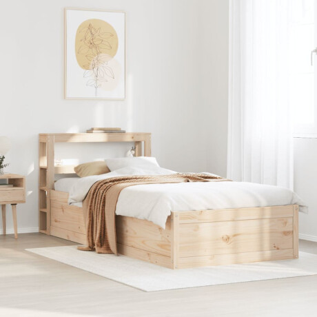 vidaXL Bedframe met hoofdbord massief grenenhout 100x200 cm afbeelding3 - 1