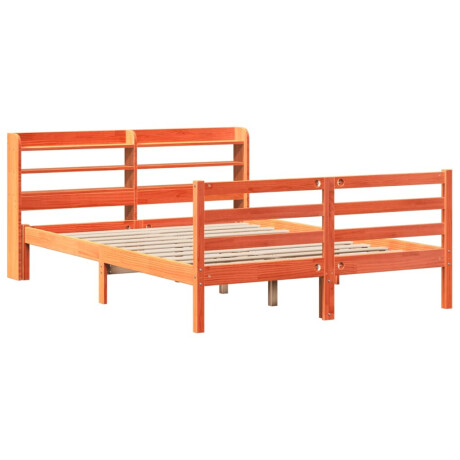 vidaXL Bedframe zonder matras massief grenenhout wasbruin 120x200 cm afbeelding3 - 1
